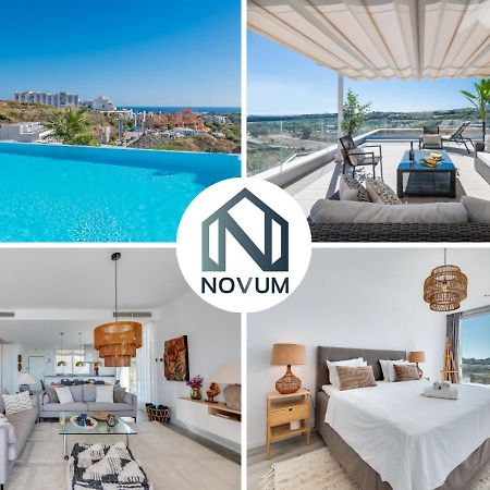 Unique 3-Bdrm Townhouse, Stunning View, Pool & Bbq Apartment Estepona Luaran gambar
